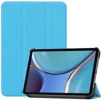 Husă din piele PU, cu funcție de adormire, pentru iPad mini 6 / mini 7 - albastru