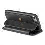 Husă retro 2 în 1, detaşabilă, pentru iPhone SE (2020/2022) / 8 / 7 - negru