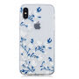 Carcasă din plastic pentru iPhone X / XS - flori albe