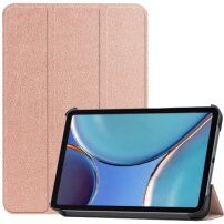 Husă din piele PU, cu funcție de adormire, pentru iPad mini 6 / mini 7 - roz-auriu