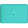 Husă transparentă mată cu suport rabatabil pentru MacBook Air 13" (A1237 / A1304 / A1369 / A1466) - turcoaz