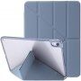 Husă cu spate transparent ?i suport origami pentru iPad 10.9" (2022) - gri albăstrui