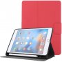 Husă din piele PU cu suport si compartiment pentru Apple Pencil pentru iPad 4 / 5 - rosie
