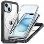 Carcasă rezistentă la ?ocuri cu col?uri întărite ?i MagSafe pentru iPhone 15 Plus - negru