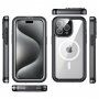 Carcasă rezistentă la ?ocuri ?i impermeabilă cu MagSafe pentru iPhone 15 Pro - negru