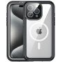 Carcasă rezistentă la ?ocuri ?i impermeabilă cu MagSafe pentru iPhone 15 Pro - negru