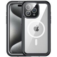 Carcasă rezistentă la ?ocuri ?i impermeabilă cu MagSafe pentru iPhone 15 Pro Max - negru