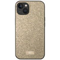 Husă elegantă cu sclipici SULADA pentru iPhone 15 - auriu
