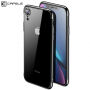 Husă CAFELE, cu protecţie cameră foto, pentru iPhone XR - negru