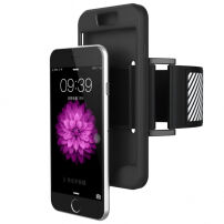 Husă sport de mână, 2 ăn 1, pentru Apple iPhone 6 / 6S – neagră