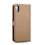 Husă flip 2 în 1, detaşabilă, pentru iPhone XS Max - maro