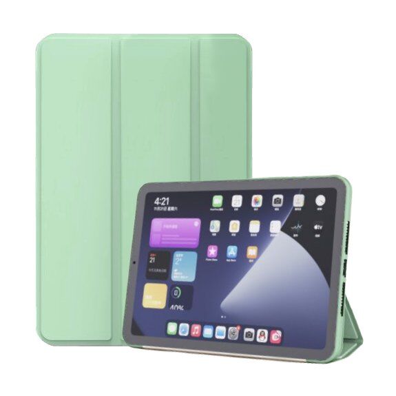 Carcasă mată cu suport pentru iPad mini 6 / mini 7 - verde