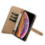 Husă flip 2 în 1, detaşabilă, pentru iPhone XS Max - maro