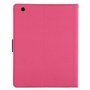 Husă GOOSPERY, cu textură şlefuită pentru iPad 2 / 3 / 4 - fucsia
