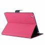 Husă GOOSPERY, cu textură şlefuită pentru iPad 2 / 3 / 4 - fucsia