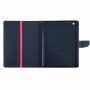 Husă GOOSPERY, cu textură şlefuită pentru iPad 2 / 3 / 4 - fucsia
