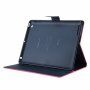 Husă GOOSPERY, cu textură şlefuită pentru iPad 2 / 3 / 4 - fucsia