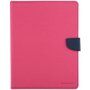 Husă GOOSPERY, cu textură şlefuită pentru iPad 2 / 3 / 4 - fucsia