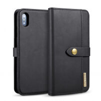 Husă flip 2 în 1, detaşabilă, pentru iPhone XS Max - negru
