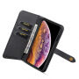 Husă flip 2 în 1, detaşabilă, pentru iPhone XS Max - negru