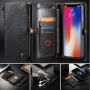CASEME Husă detaşabilă 2 în 1, pentru iPhone XS Max - negru