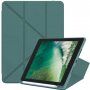 Husă cu suport origami ?i compartiment pentru Apple Pencil pentru iPad mini 4 / 5 - albastru petrol