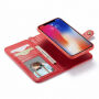 Husă detaşabilă 2 în 1, cu agăţătoare, pentru iPhone XS Max - roşu