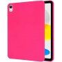 Husă mată din plastic moale pentru iPad 10.9" (2022) - roz neon