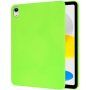 Husă mată din plastic moale pentru iPad 10.9" (2022) - verde neon