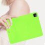 Husă mată din plastic moale pentru iPad 10.9" (2022) - verde neon