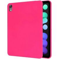 Husă mată din plastic moale pentru iPad mini 6 / mini 7 - roz neon