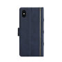 Husă detaşabilă 2 în 1, "Carte", pentru iPhone XS Max - albastru