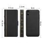 Husă detaşabilă 2 în 1, "Carte", pentru iPhone XS Max - negru