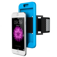 Husă sport de mână, 2 ăn 1, pentru Apple iPhone 6 / 6S – albastră