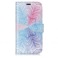 Husă detaşabilă 2 în 1, pentru iPhoneXS Max - floare albastru pal