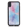 Husă detaşabilă 2 în 1, pentru iPhoneXS Max - floare albastru pal