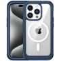 Carcasă rezistentă la ?ocuri cu col?uri întărite ?i MagSafe pentru iPhone 15 Pro - albastră