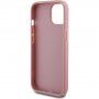 Husă cu sclipici Guess Fixed Glitter 4G Metal Logo pentru iPhone 12 / 12 Pro - roz
