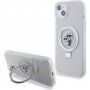 Husă cu suport rabatabil ?i MagSafe Karl Lagerfeld Ringstand Karl and Choupette cu suport rabatabil pentru iPhone 15 Plus - transparent