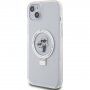 Husă cu suport rabatabil ?i MagSafe Karl Lagerfeld Ringstand Karl and Choupette cu suport rabatabil pentru iPhone 15 Plus - transparent