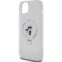 Husă cu suport rabatabil ?i MagSafe Karl Lagerfeld Ringstand Karl and Choupette cu suport rabatabil pentru iPhone 15 Plus - transparent
