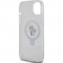 Husă cu suport rabatabil ?i MagSafe Karl Lagerfeld Ringstand Karl and Choupette cu suport rabatabil pentru iPhone 15 Plus - transparent
