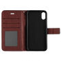 Husă flip de protecţie 2 în 1, detaşabilă, pentru Apple iPhone XS / iPhone X - maro