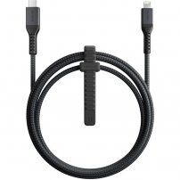 Cablu împletit Nomad Kevlar 20W USB-C / Lightning pentru iPhone / iPad / iPod / AirPods - 1,5 m - negru