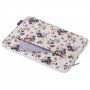 Husă laptop cu model de flori retro pentru iPad până la 13" / MacBook până la 14" - bej