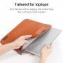 Husă laptop cu husă pentru accesorii și curea pentru iPad până la 13" / MacBook până la 14" - roz