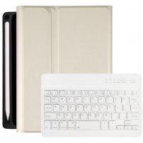 Husă cu tastatură ?i compartiment pentru Apple Pencil pentru iPad mini 6 / mini 7 - aurie