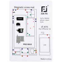Pad magnetic de service JIAFA pentru repararea iPhone 11 Pro Max - alb