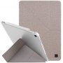 UNIQ Yorker Kanvas Plus husă cu stand origami pentru iPad Air 4 (2020) / Air 5 (2022) / Pro 11" (2018) - bej