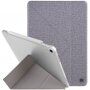 UNIQ Yorker Kanvas Plus husă cu stand origami pentru iPad Air 4 (2020) / Air 5 (2022) / Pro 11" (2018) - gri
